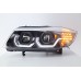 BMW E90 05-12 Black Projector Headlamp w Crystal Bar V2